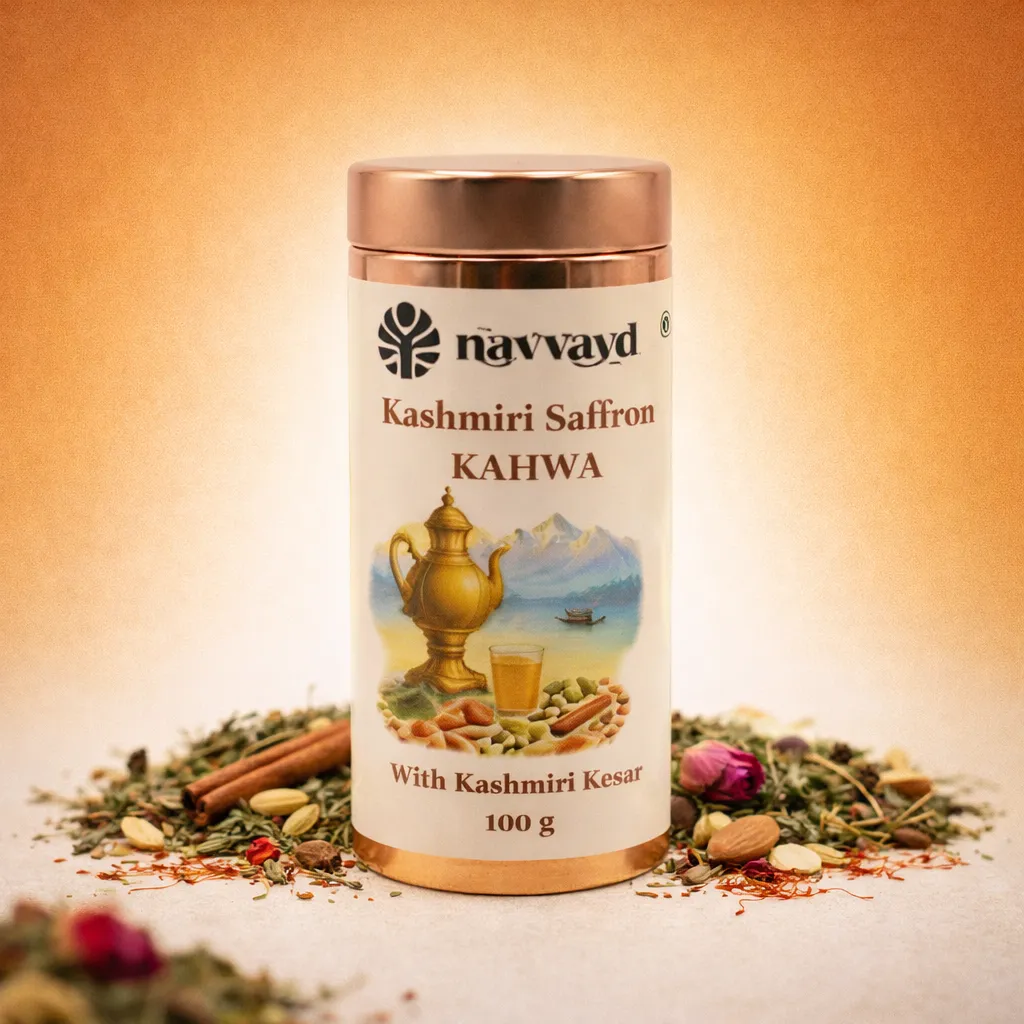 Kashmiri Saffron Kahwa In Tin - Image 2