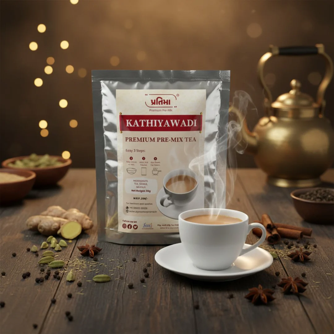 Kathiyawadi Premium Tea Pre-Mix – For 250ml Milk - Image 3