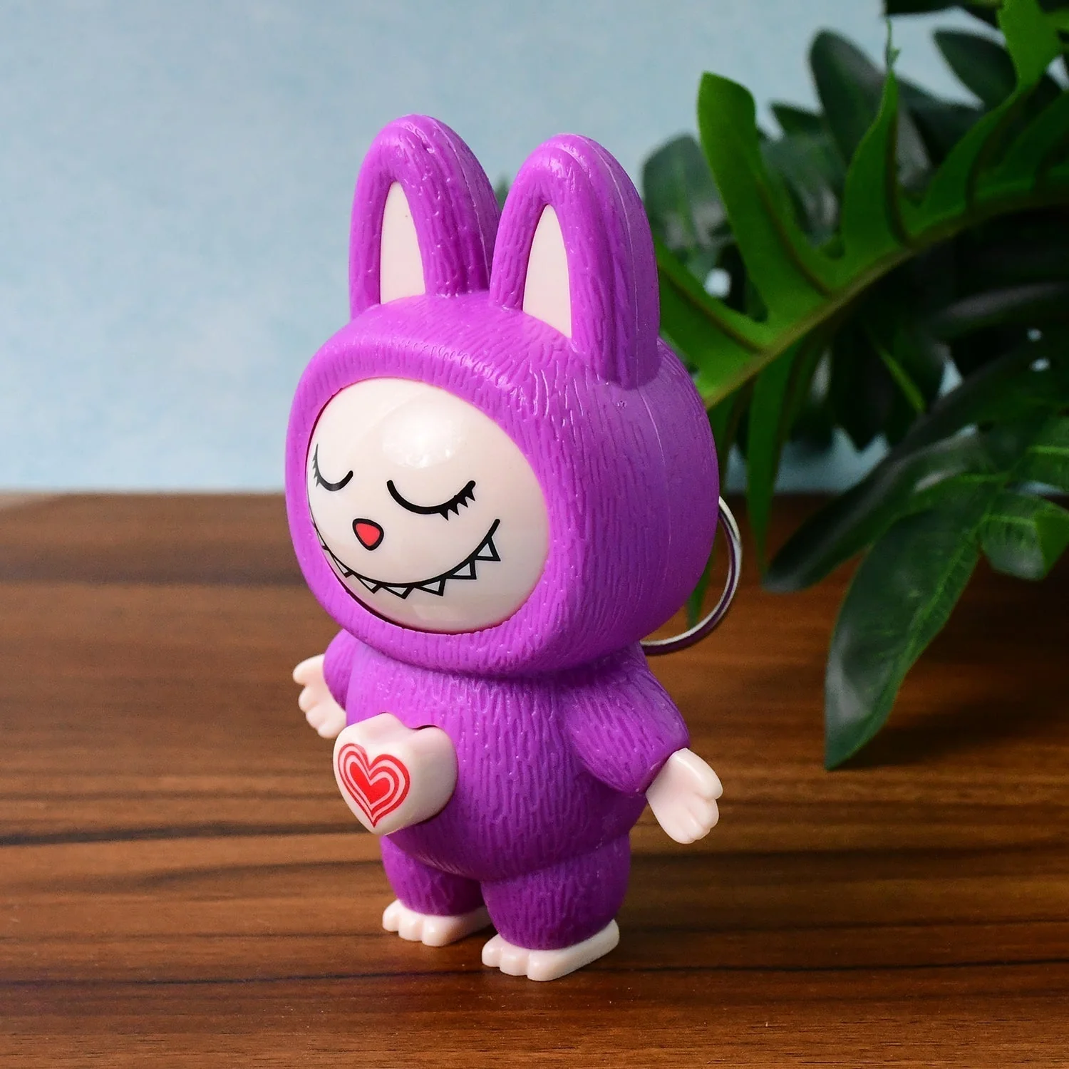 KeyBuu: Face-Changing Labubu Keychain Toy with Built-in Key Holder, Flip Expression Keychain & Gift for Kids & Collectors - Image 7