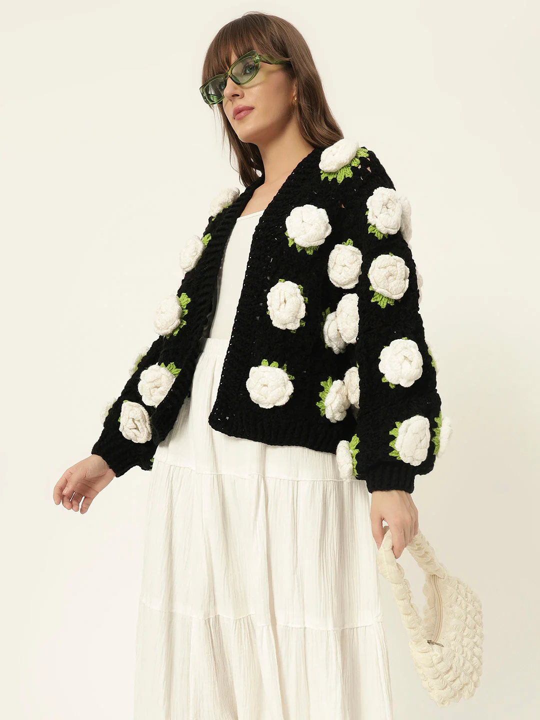 Kica White Rose Garden Cardigan - Image 7