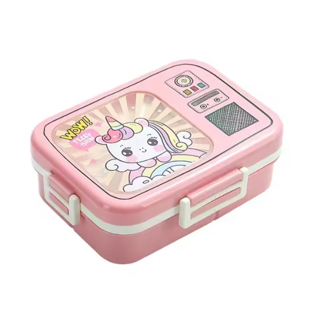 Kids Bento Lunch Box – Cute Leakproof Design with Spoon & Sauce Container | Panda, Astronaut, Unicorn - Image 8