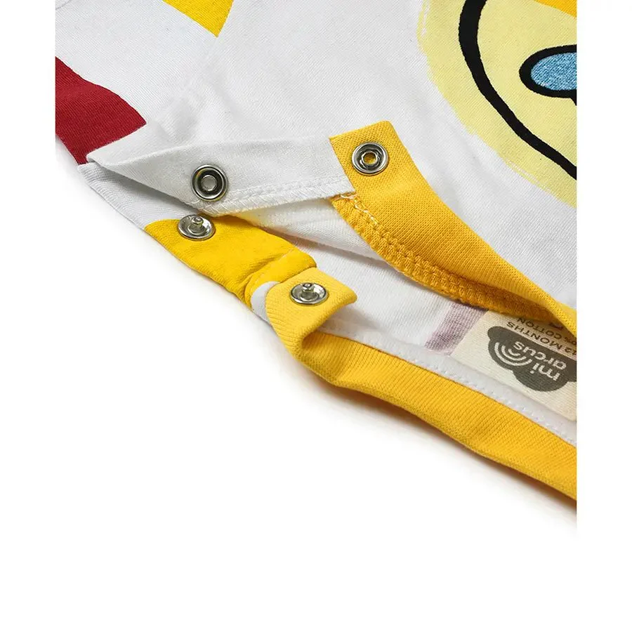 Kids Shorts & T-Shirt For Baby With Love Emoji Print - Image 9