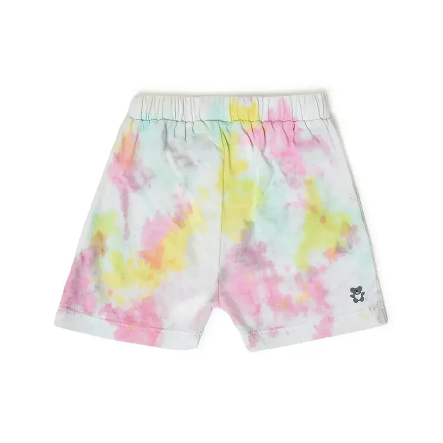 Kids Tie & Dyed Shorts For Baby - Pack Of 2 - Image 6