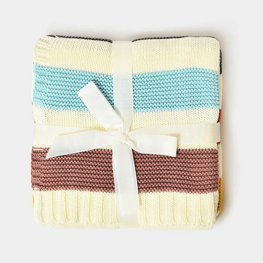 Kids Ultra Soft Purl Knitted Infant Blanket - Image 5