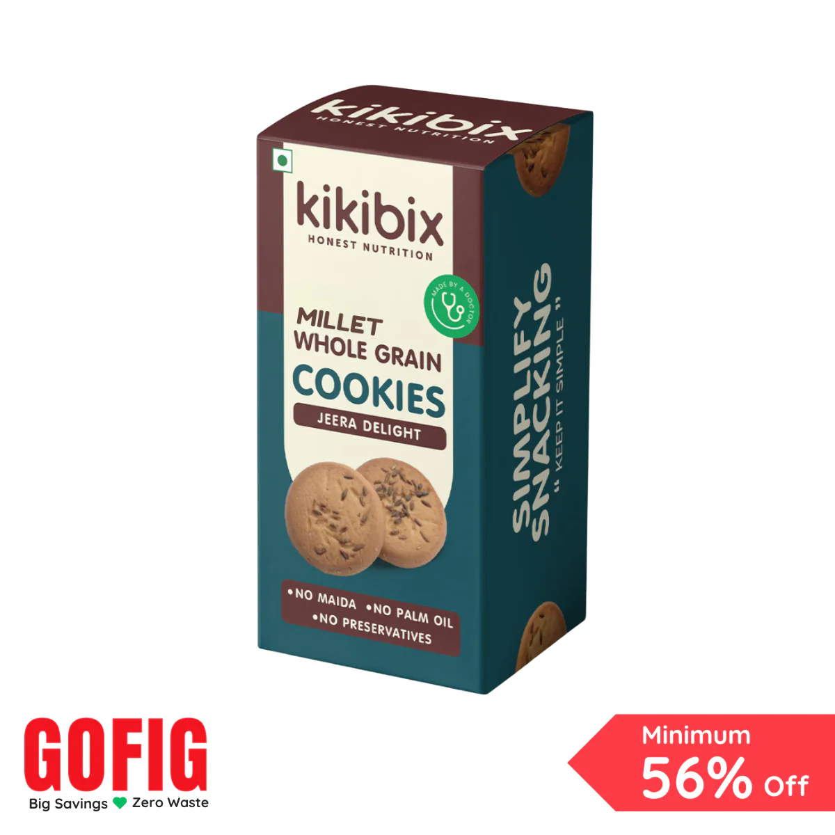 Kikibix Jeera Cookies (110 g) - Pack of 3 - Image 5