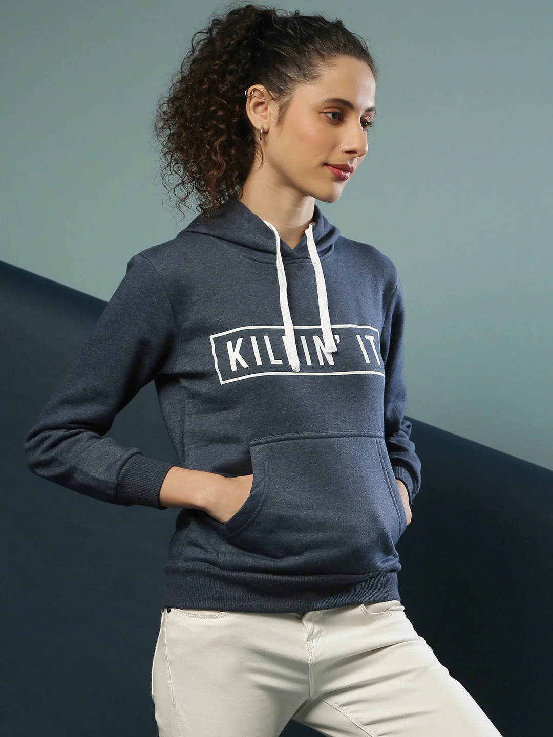 Killin' It Hoodie With Kangaroo Pocket - Image 4