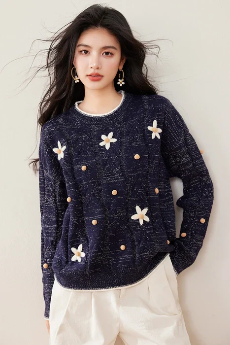 Kimberly Floral Sweater - Image 2