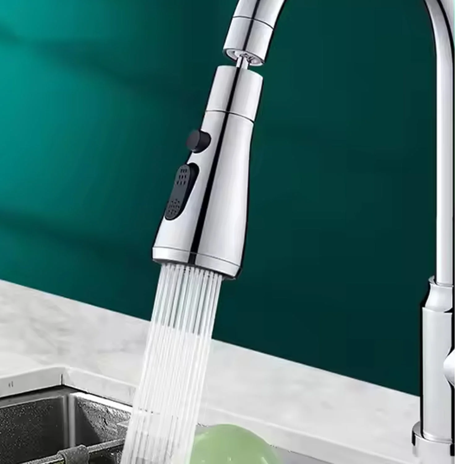 Kitchen Faucet 3-Function Pull Down Sink Sprayer (1 Pc) - Image 5