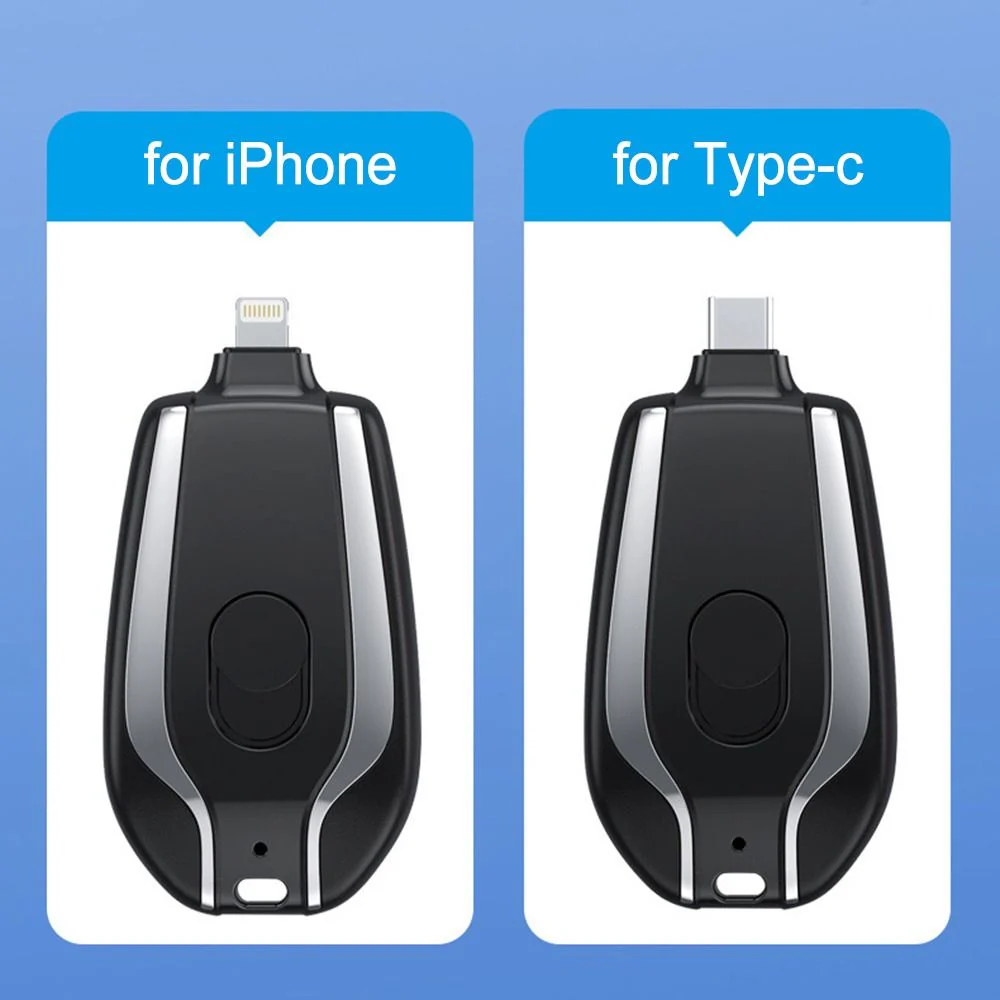 Klyp: 1500mAh Keychain Power Bank(1500mAh) Compact Emergency Charger with Built-In Connector for iPhone & Type-C Devices, Pocket-Friendly & Rechargeable - Image 6