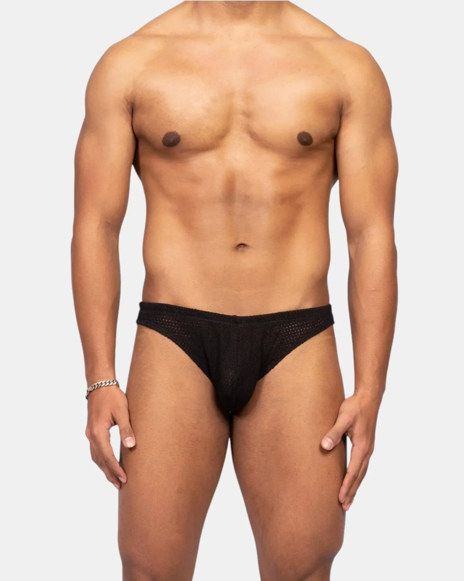 Knit Crochet Brief /Black - Image 8