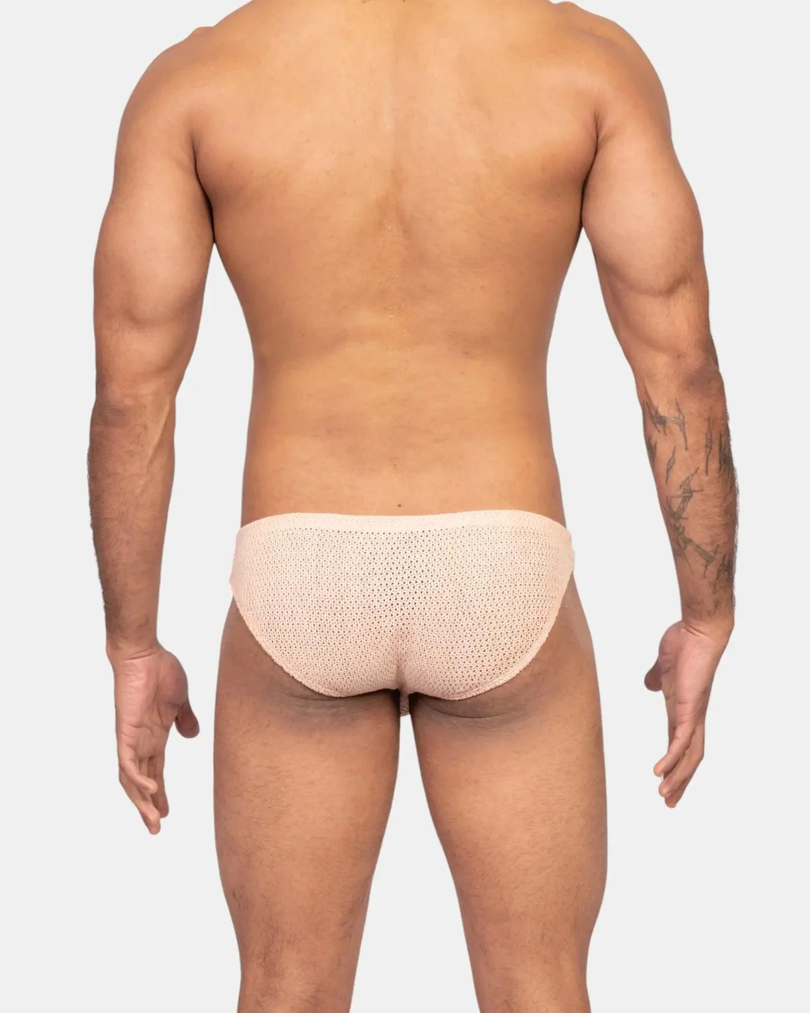 Knit Crochet Brief /Ivory Cream - Image 4