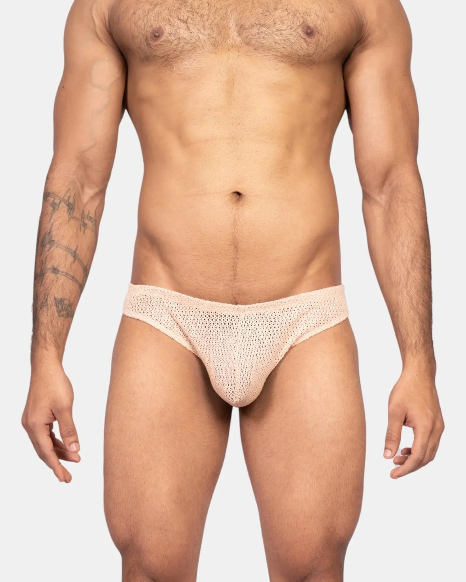 Knit Crochet Brief /Ivory Cream - Image 9