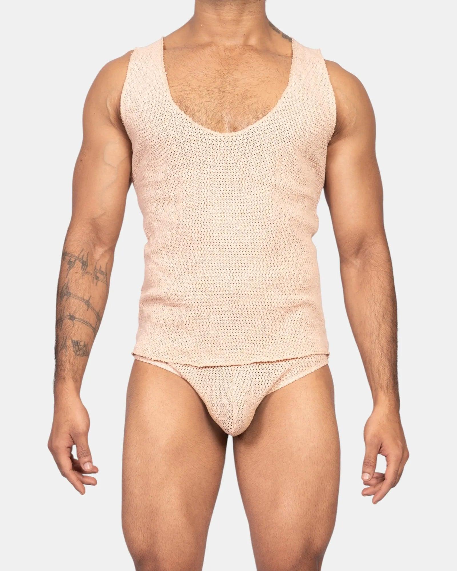Knit Crochet Tank /Ivory Cream - Image 8