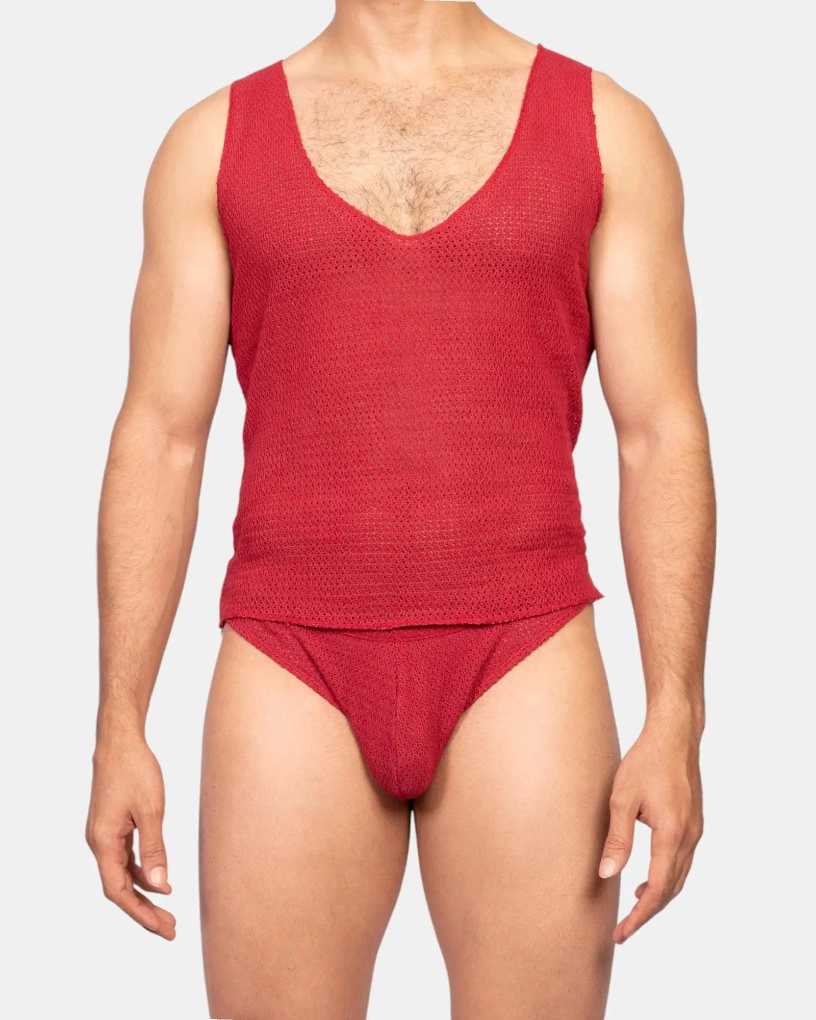 Knit Crochet Tank /Viva Magenta - Image 11