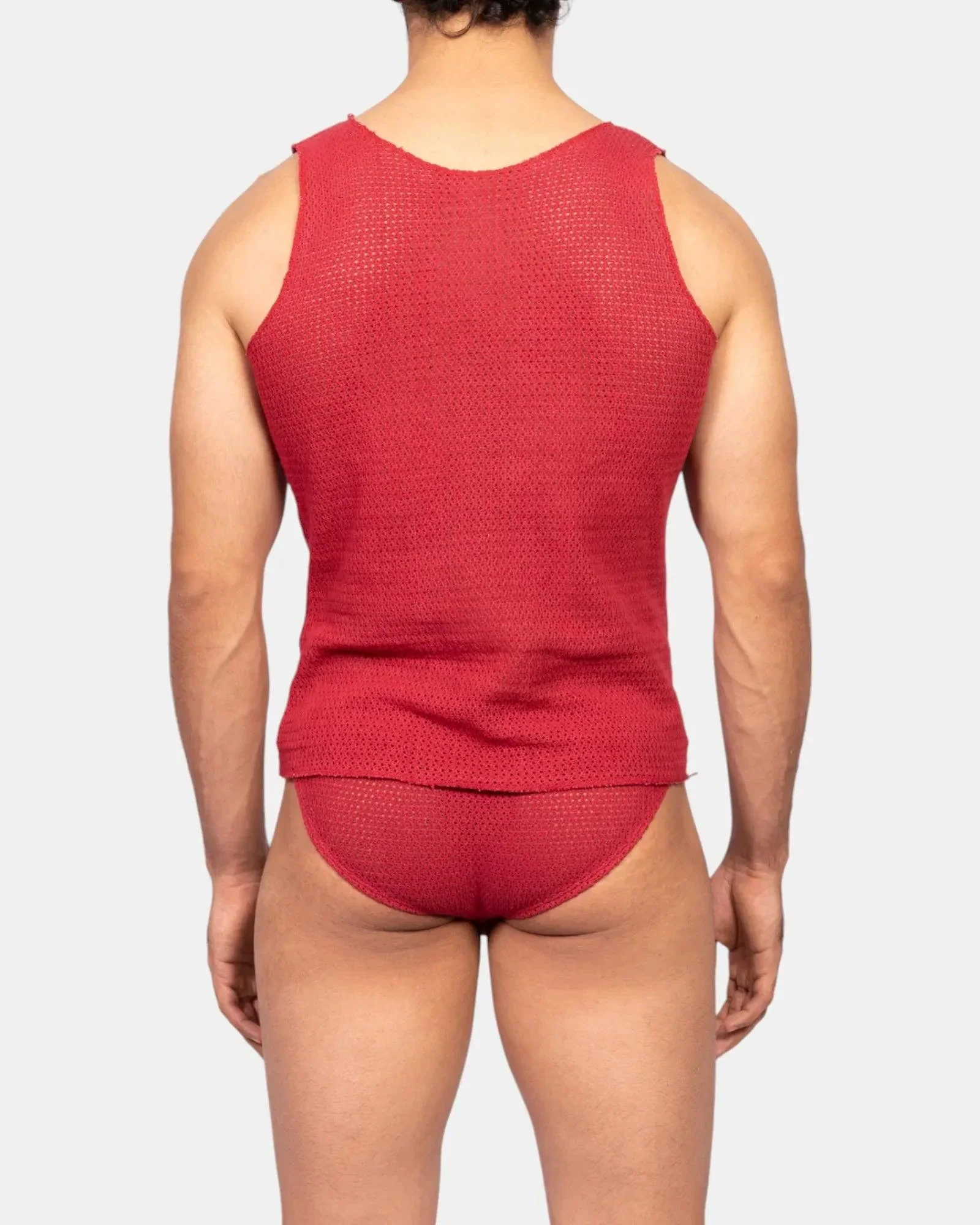 Knit Crochet Tank /Viva Magenta - Image 4
