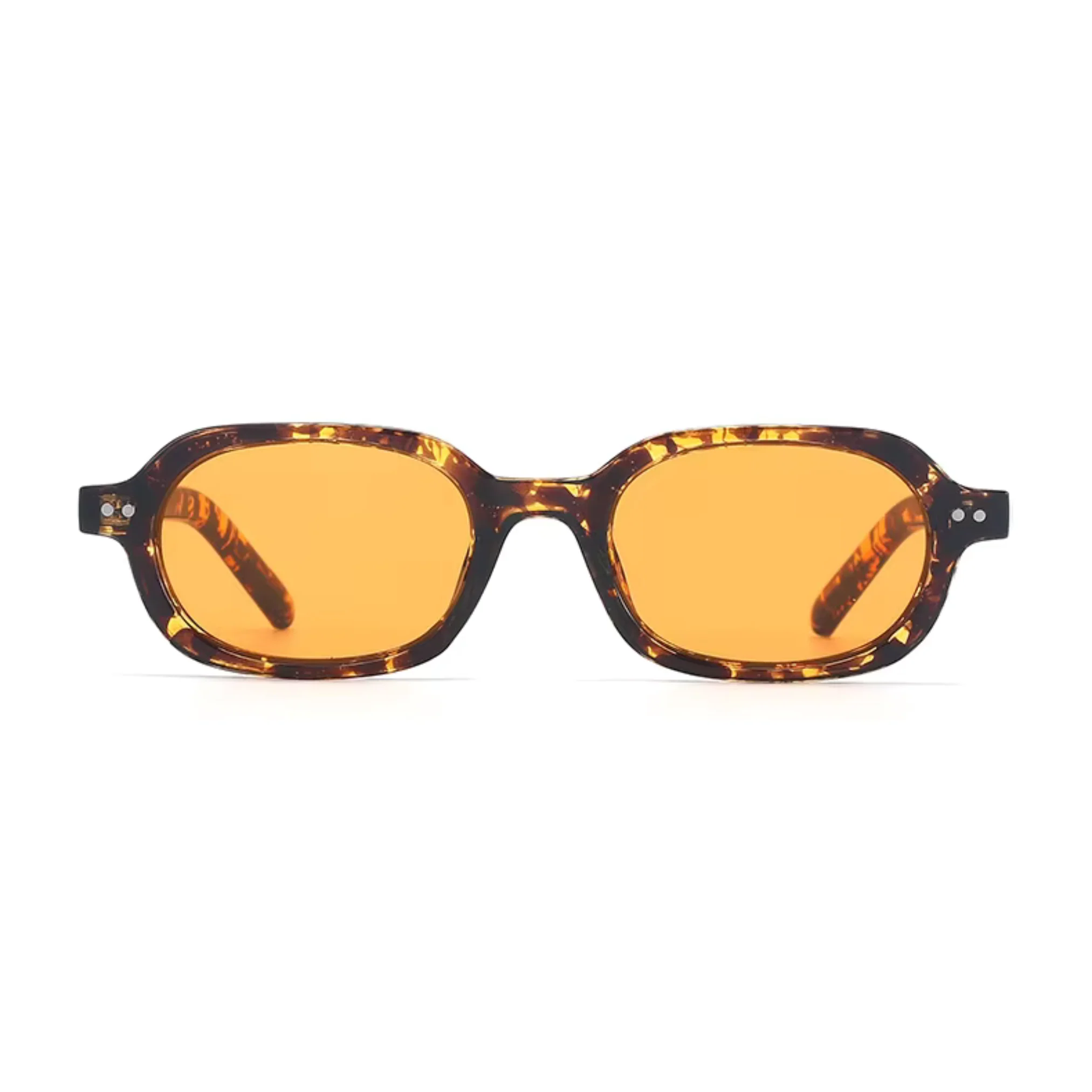 Korean V2 Tortoise Champion Rectangle Sunglasses - Image 2