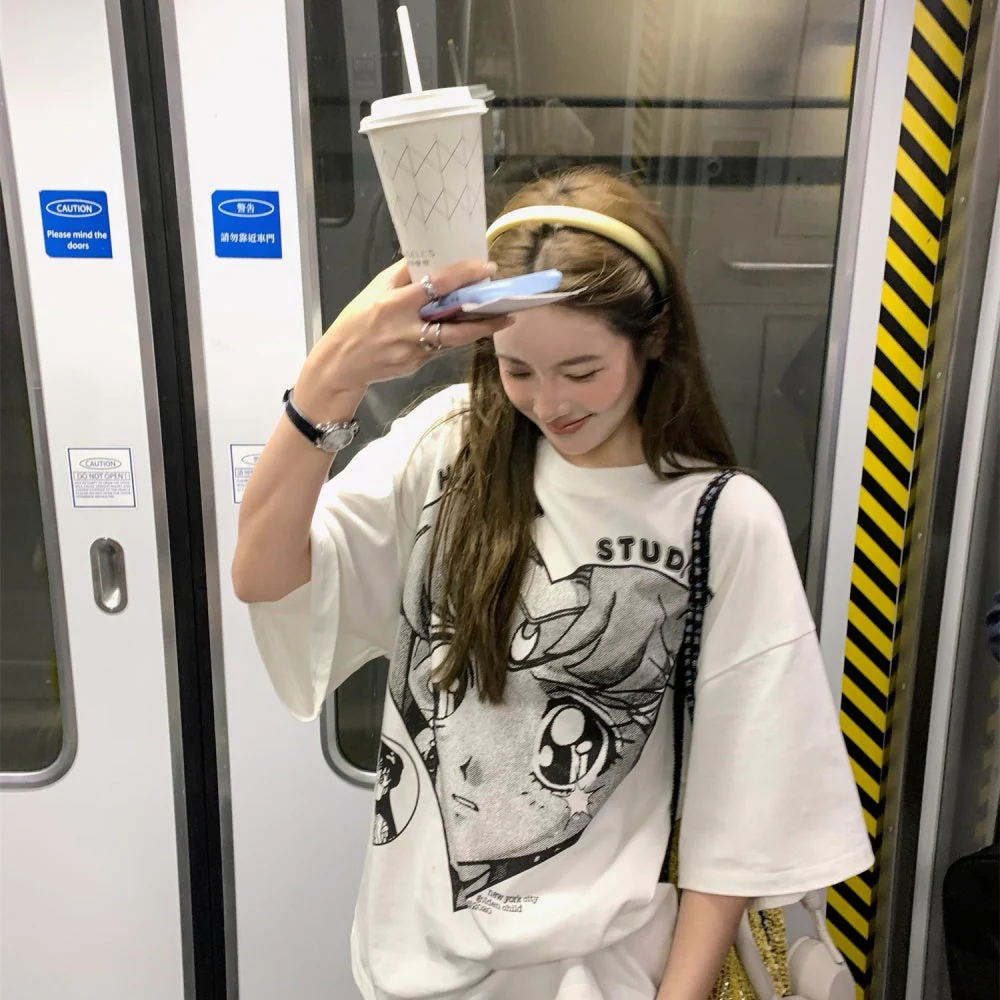 Kozu Y2K Anime Loose T-Shirt - Image 2