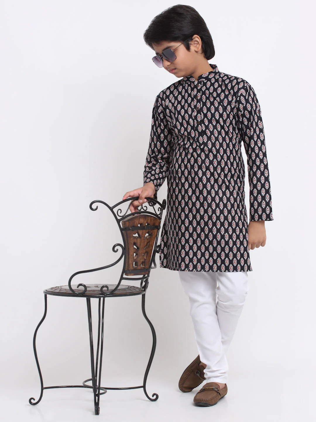 KRAFT INDIA Boy's Cotton Printed Kurta Pyjama Set - Image 17