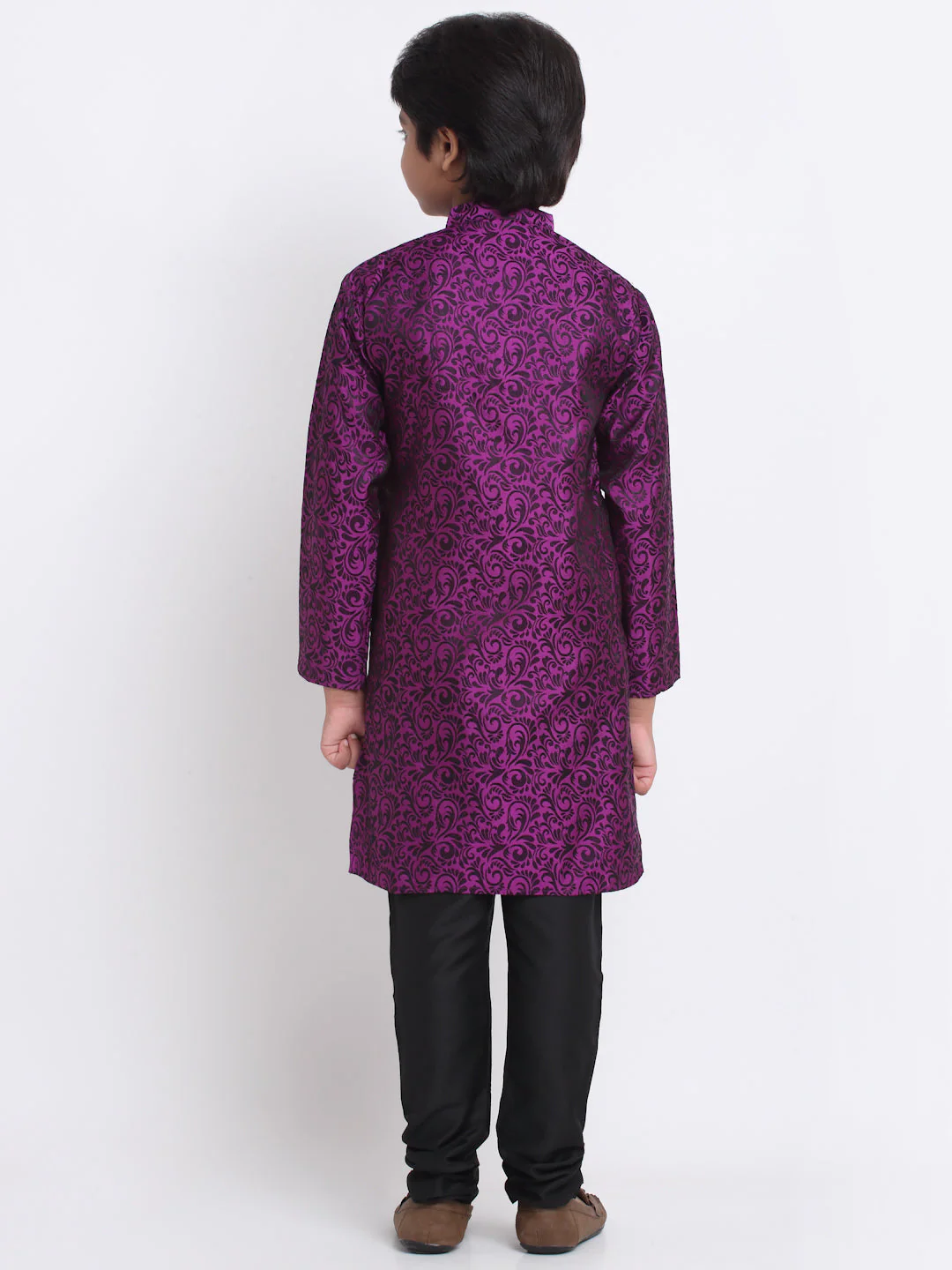 KRAFT INDIA Boy's Jacquard Woven Design Kurta & Pyjama Set - Image 8