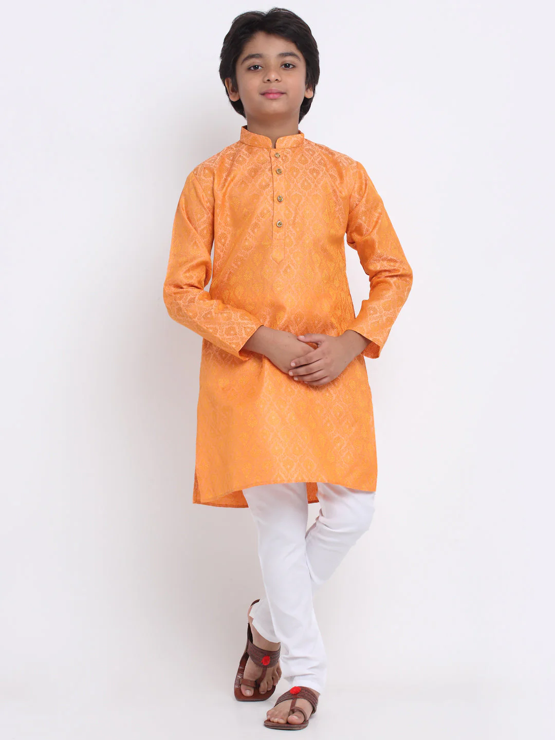 KRAFT INDIA Boy's Jacquard Woven Design  Kurta &  Pyjamas Set - Image 20