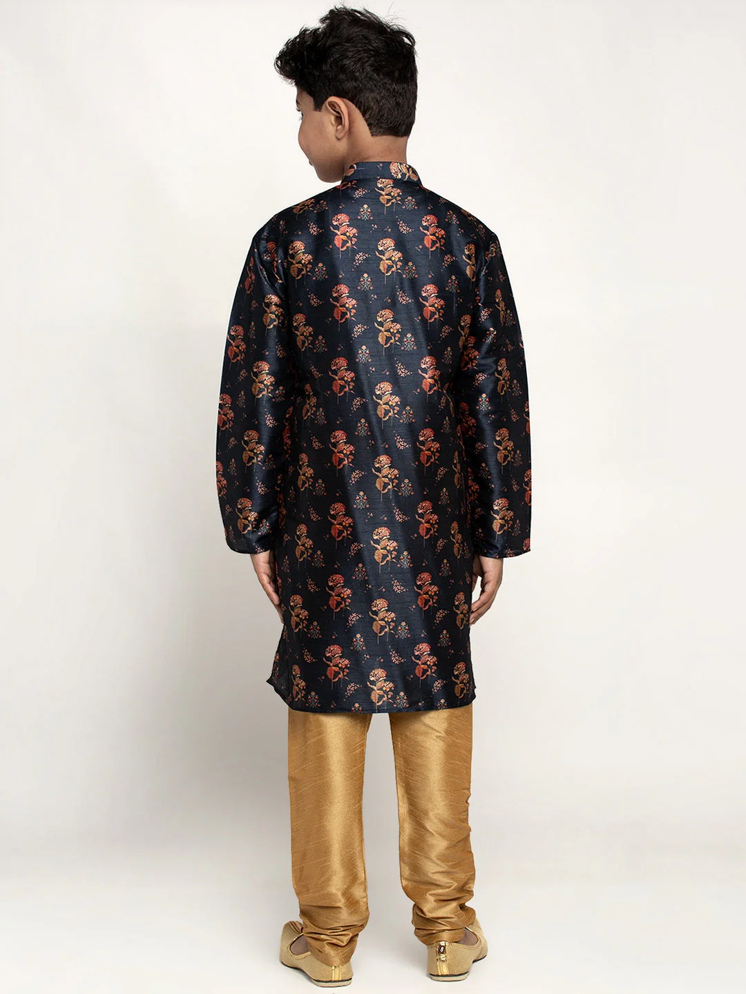 KRAFT INDIA Boy's Silk Blend Printed Kurta and Churidar - Image 37