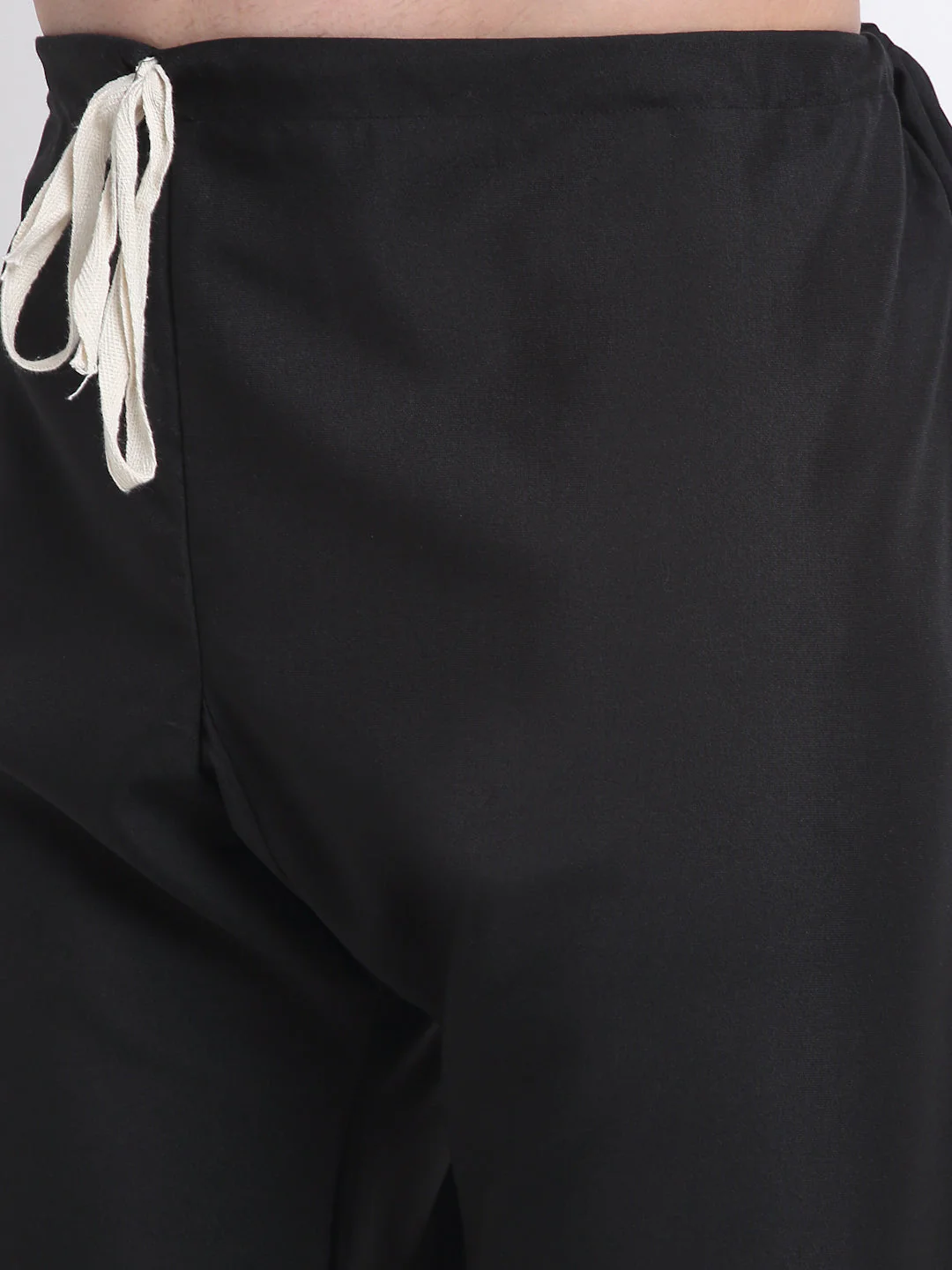 KRAFT INDIA Men Cotton Black Pathani Kurta & Salwar With Embroided Sequenced Nehru Jacket - Image 37