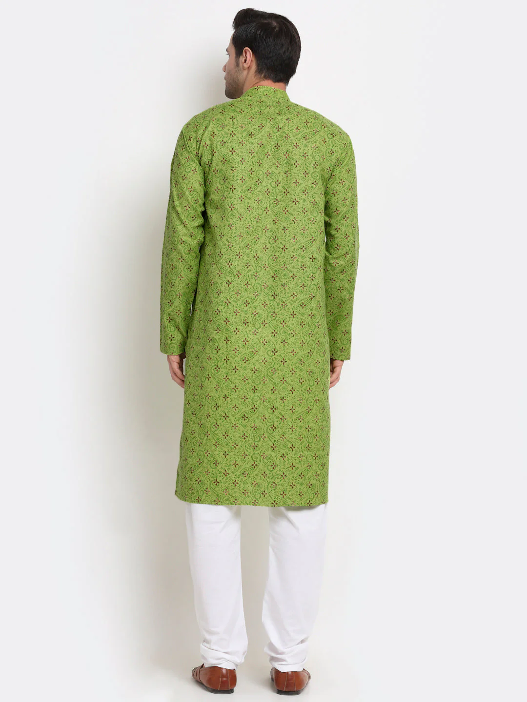 KRAFT INDIA Men Cotton Blend Floral Printed Kurta - Image 10
