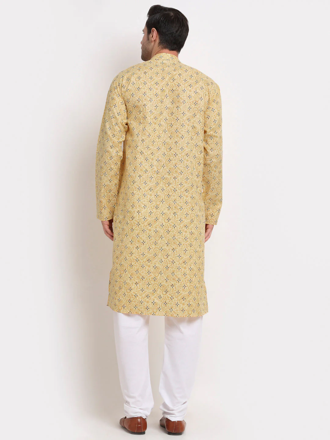 KRAFT INDIA Men Cotton Blend Floral Printed Kurta - Image 6
