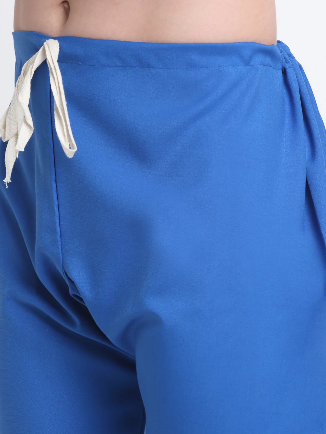 KRAFT INDIA Men Cotton Blue Pathani Kurta & Salwar With Embroided Sequenced Nehru Jacket - Image 22