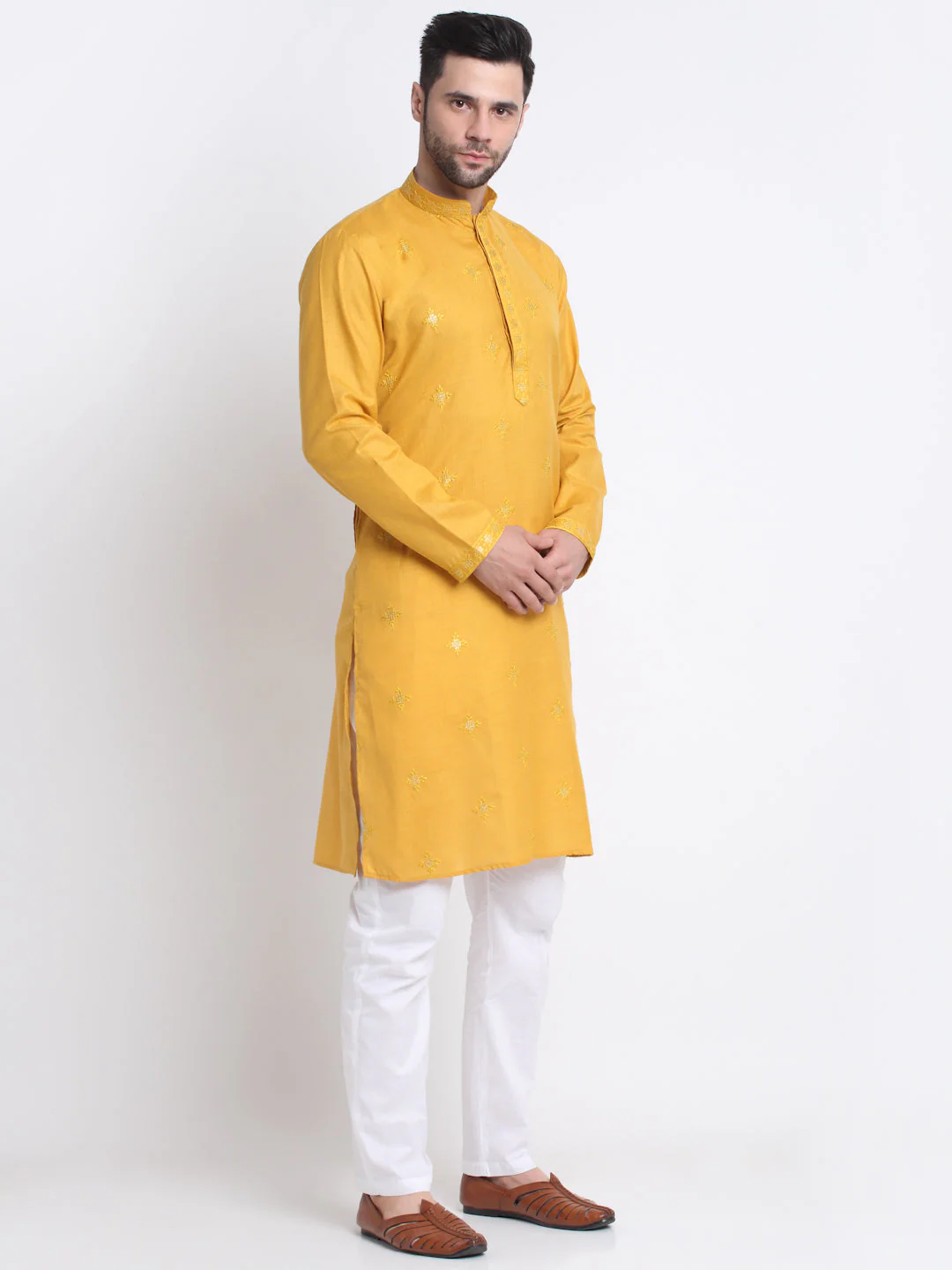 Kraft India Men Cotton Sequence Kurta Only - Image 27