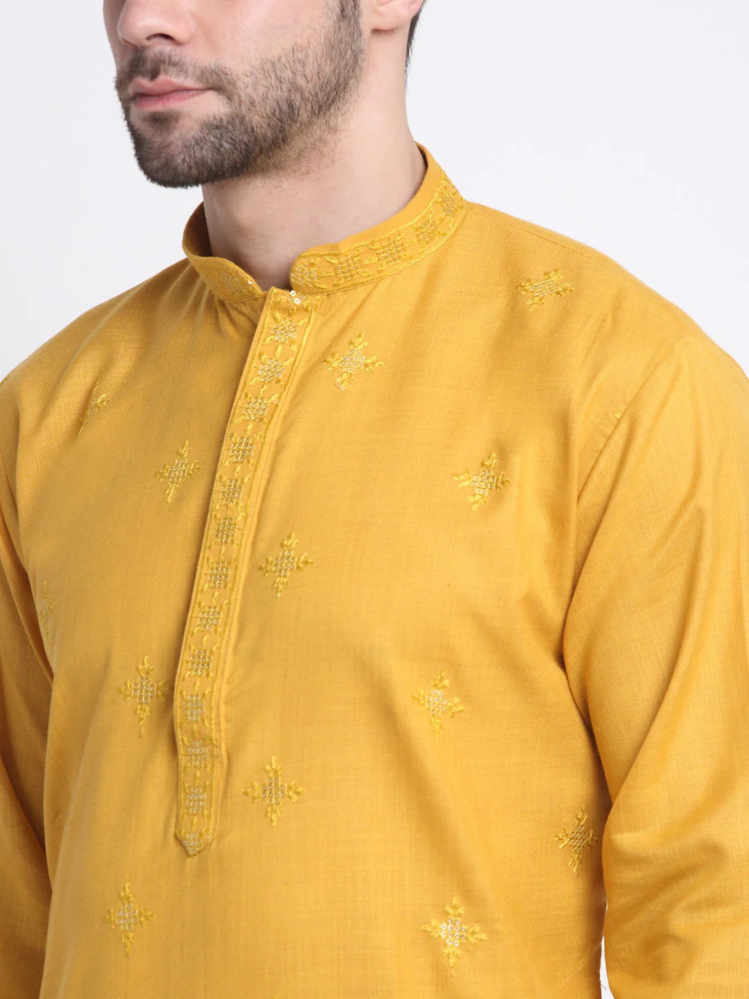 Kraft India Men Cotton Sequence Kurta Only - Image 28