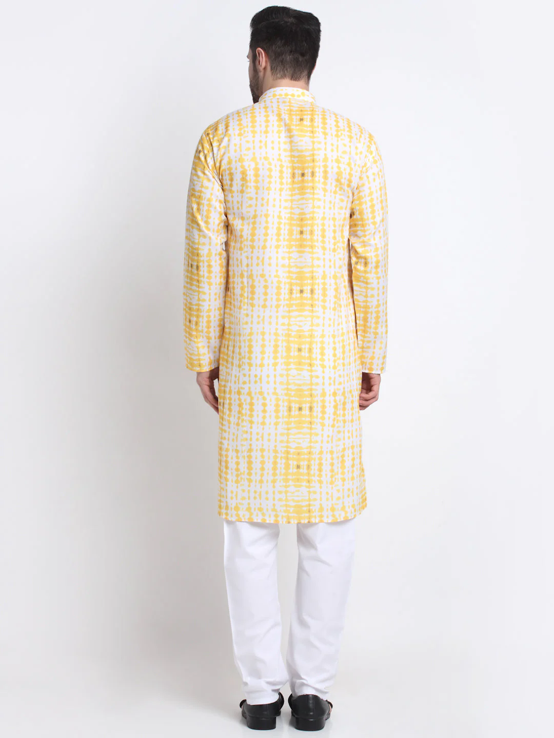 Kraft India Men Cotton Tie-Dye Print Kurta and Pyjama Set - Image 16