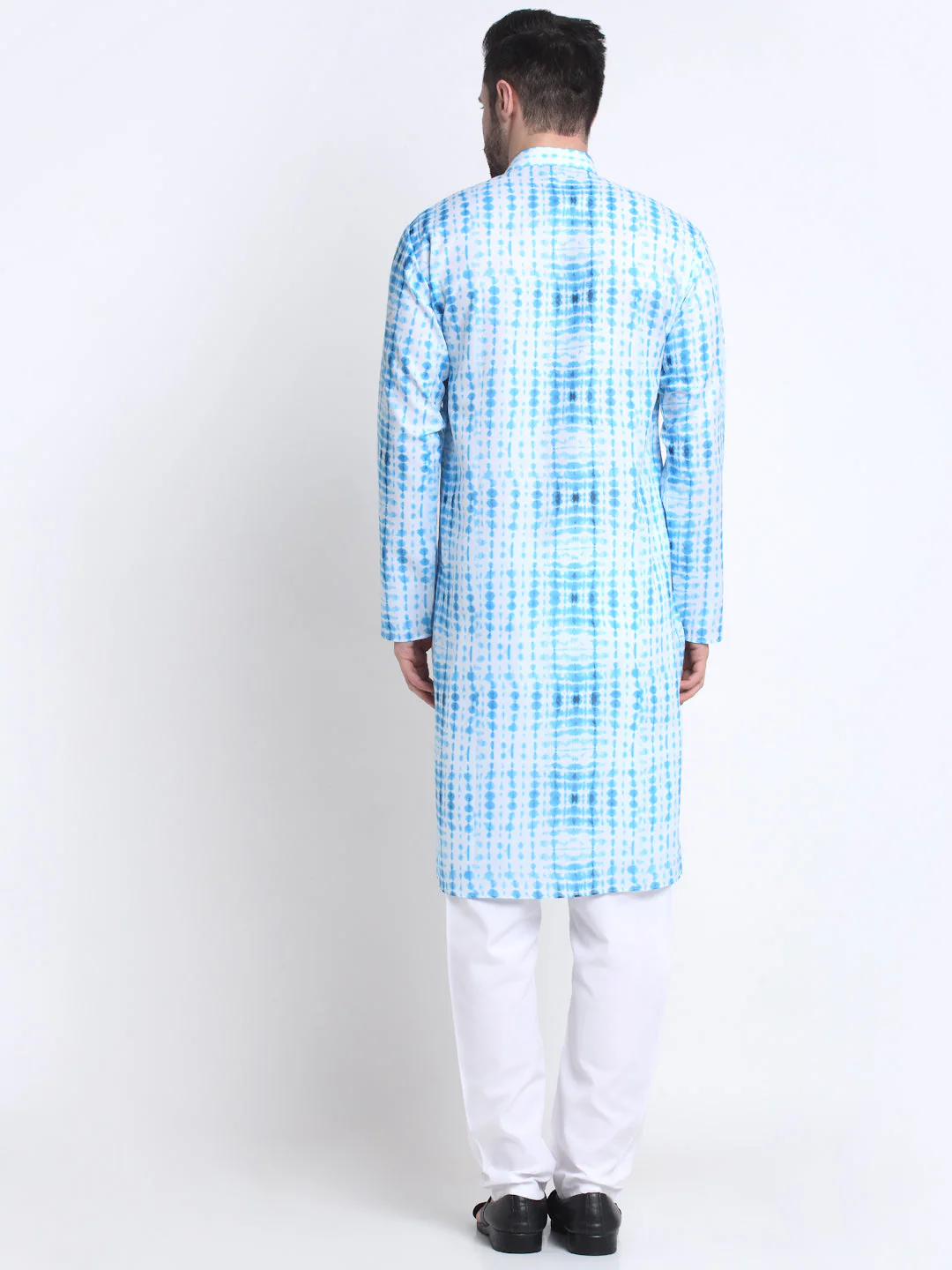 Kraft India Men Cotton Tie-Dye Print Kurta and Pyjama Set - Image 23