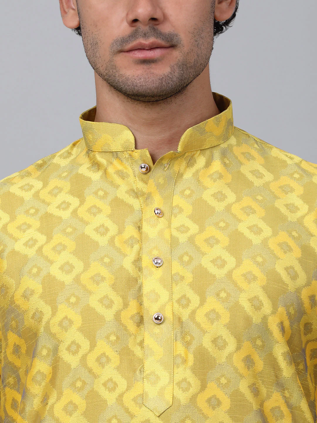 KRAFT INDIA Men Jacquard Knee Length Kurta Only - Image 17
