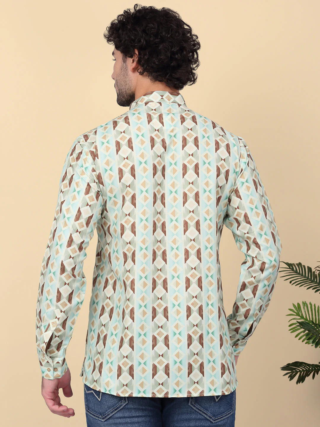 KRAFT INDIA Men's Cotton Ethnic Motifs Printed Short Waist Length Kurta - Image 7