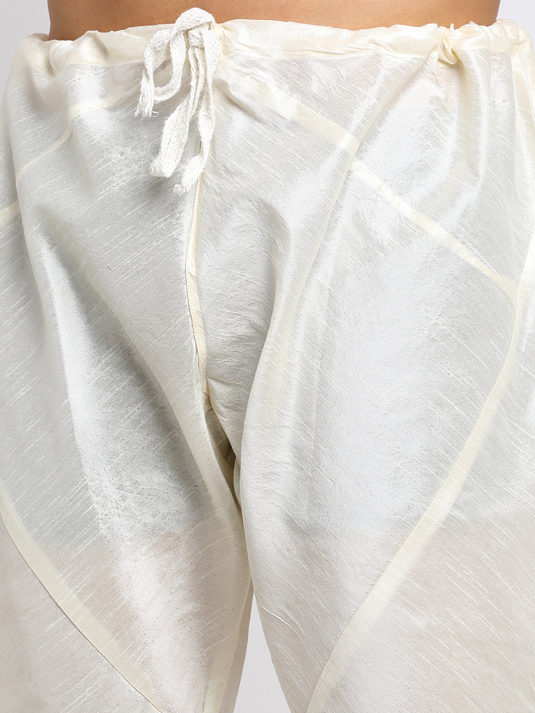 KRAFT INDIA Mens Cream Kurta and churidar with embroided Zari Nehru jacket - Image 14