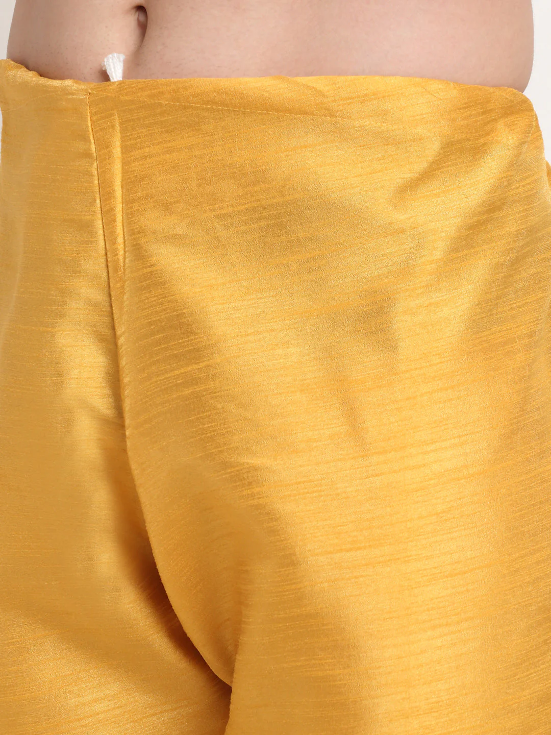 KRAFT INDIA Mens Mustard Silk Blend Kurta and churidar with Paisley Nehru jacket - Image 47