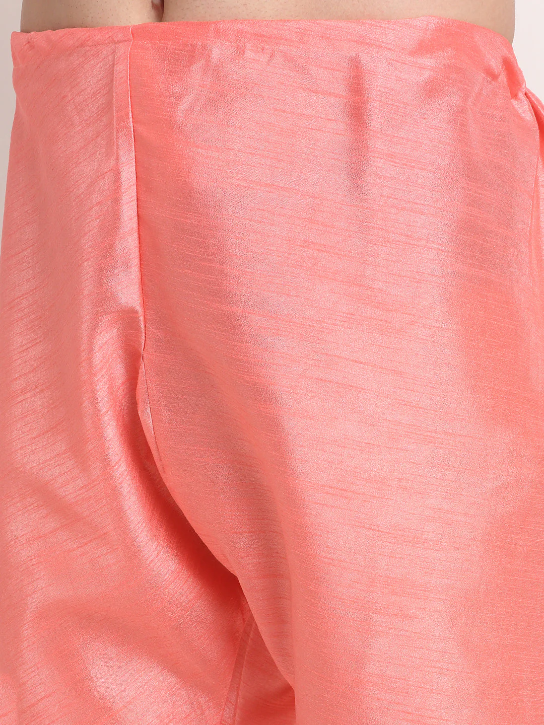 KRAFT INDIA Mens Pink Silk Blend Kurta and churidar with embroided Nehru jacket - Image 24