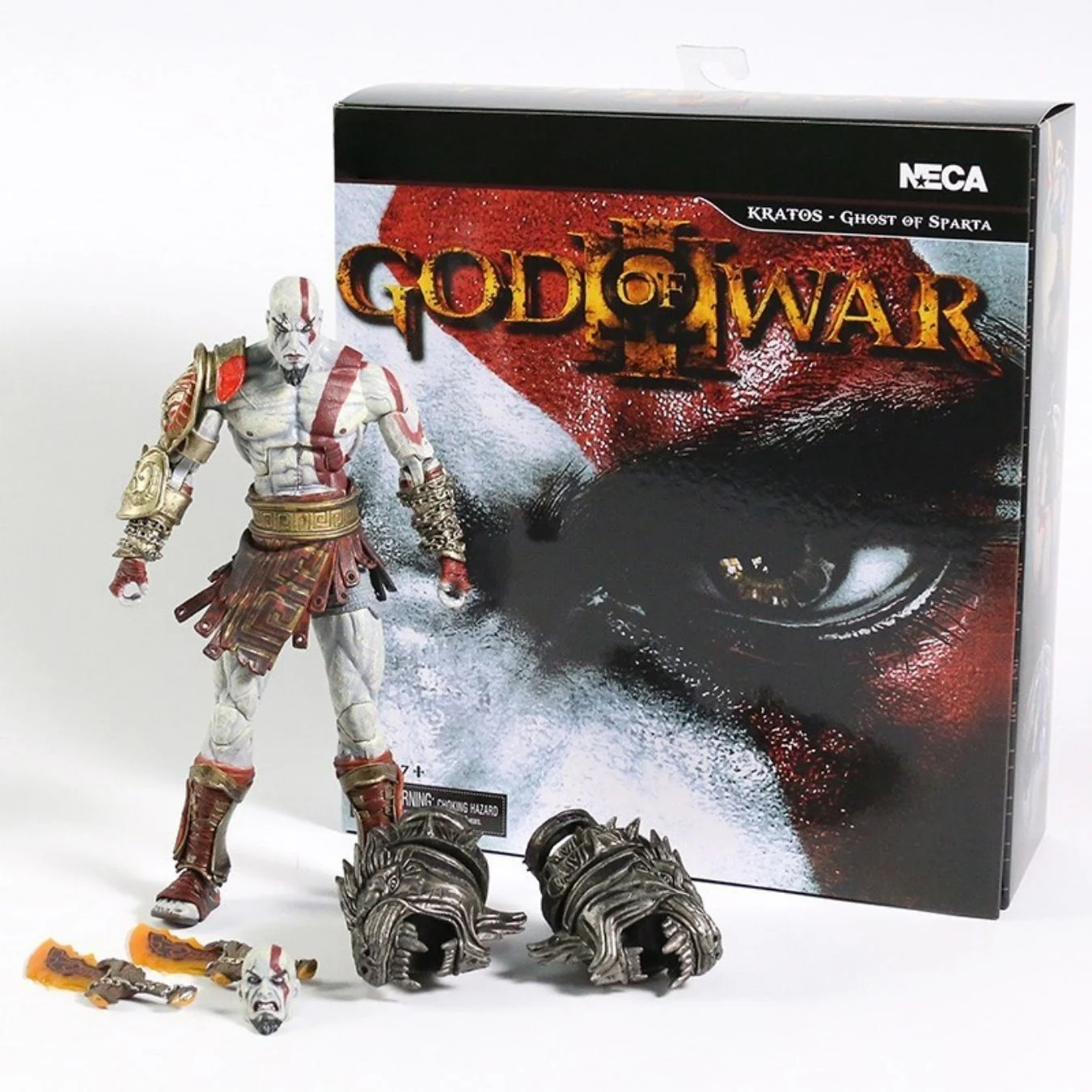 Kratos - Ghost of Sparta (20 cm) | Poseable Figure with replaceable accessories | Brand - Neca - Image 7