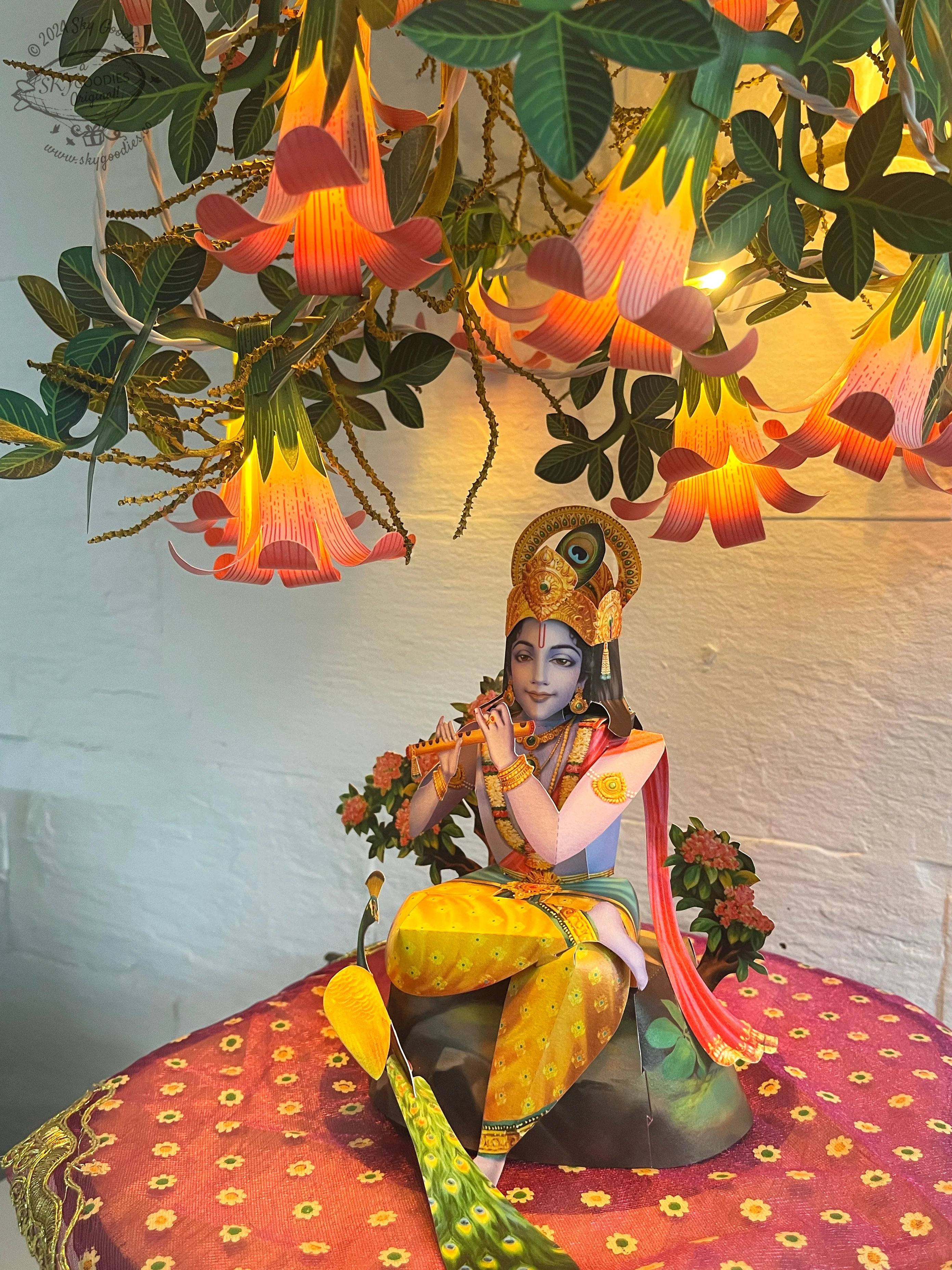 Krishna Janmashtami Combo Saver 1 - DIY Krishna + 1 Flower Fairy Lights - Image 3