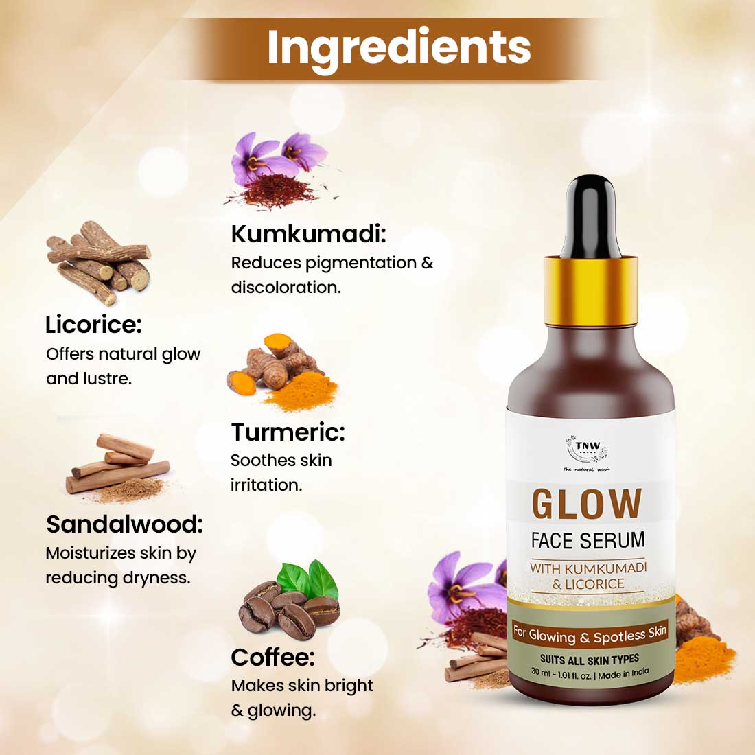 kumkumadi Glow Face Serum for Radiance. - Image 2