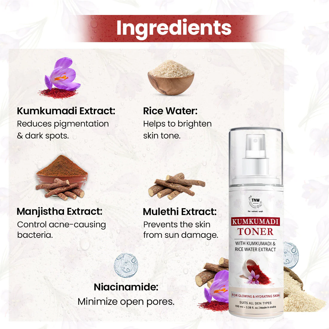 Kumkumadi Toner For Glowing Skin - Image 8