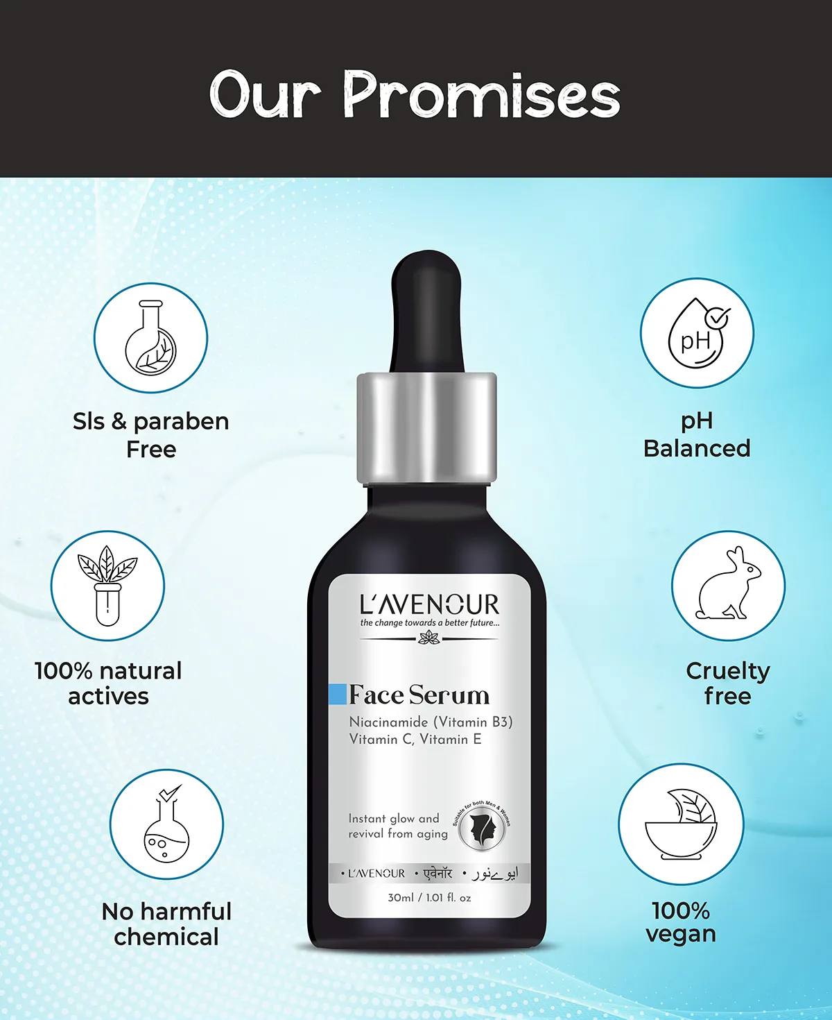 L’avenour 10% Niacinamide Face Serum - 30 ml - Image 4