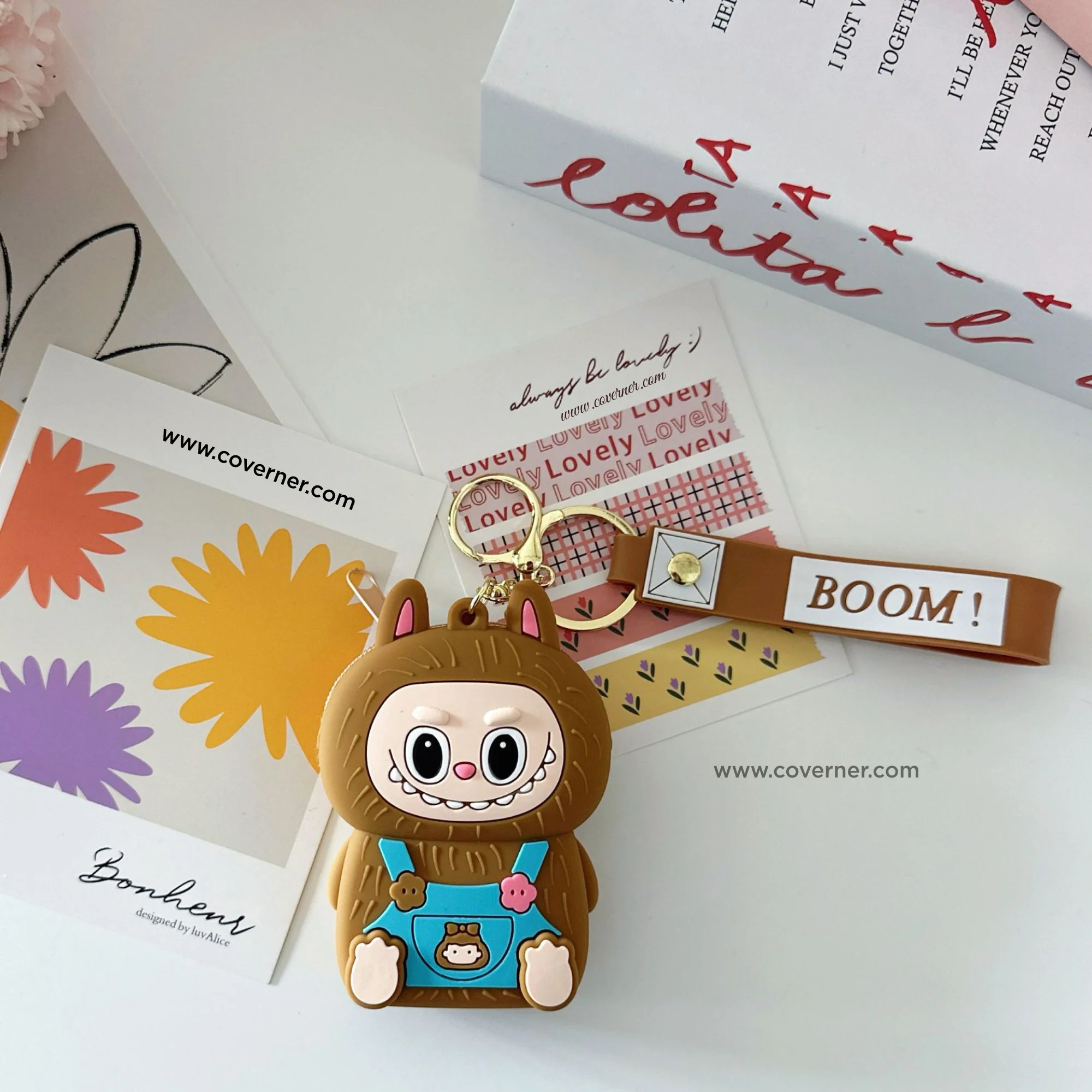 Labubu Charmie Bag – Cute Cartoon Silicone Zipper Pouch - Image 2