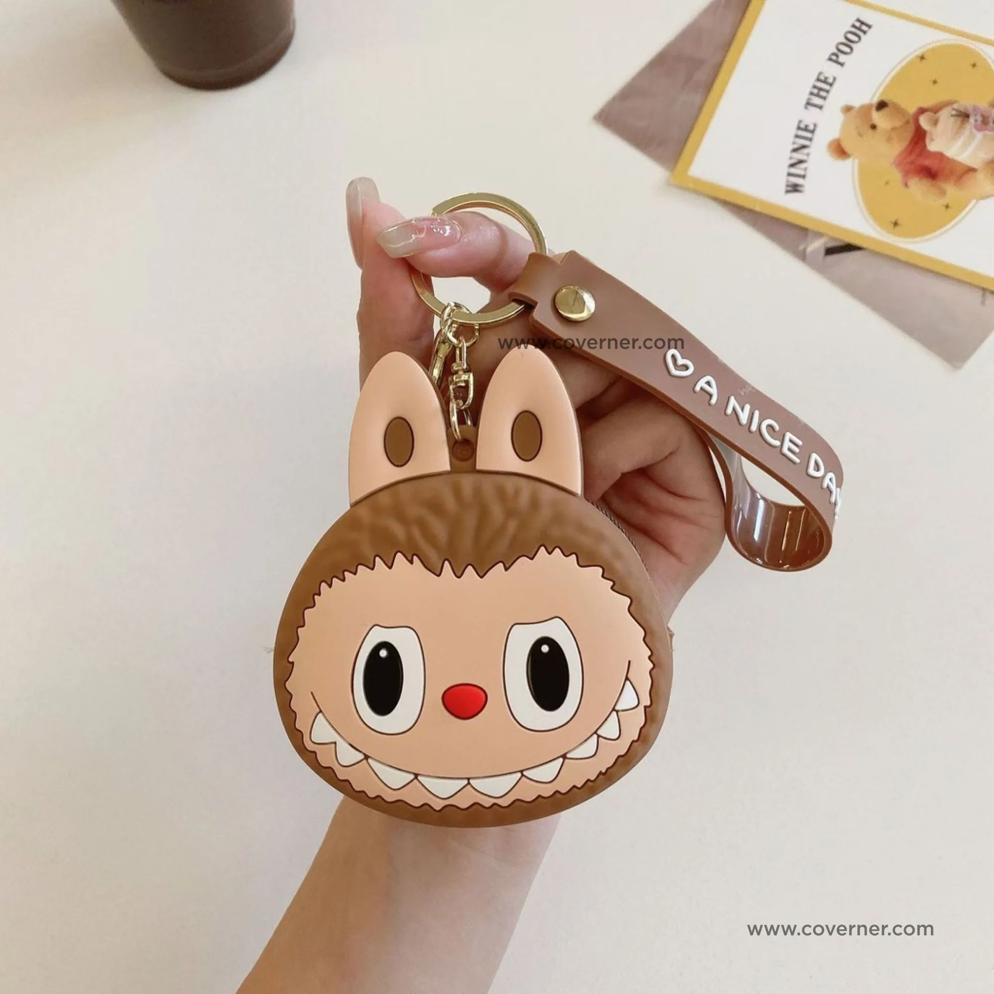 Labubu Silicone Purse Wallet & Cute Cartoon Mini Storage Bag - Strap Series BOOM - Image 8