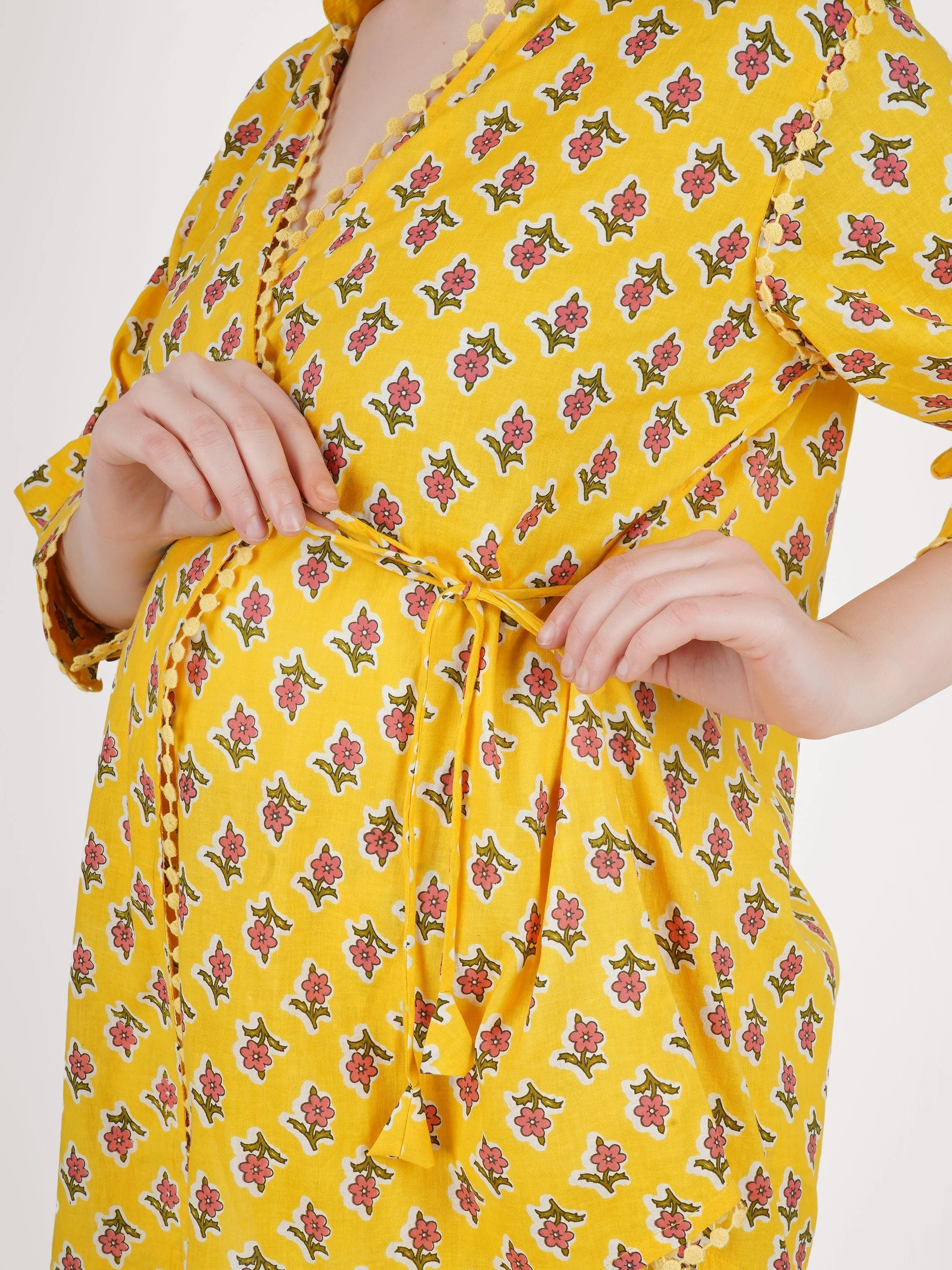 Ladua Peela Yellow Side Knot Coord Set - Image 6