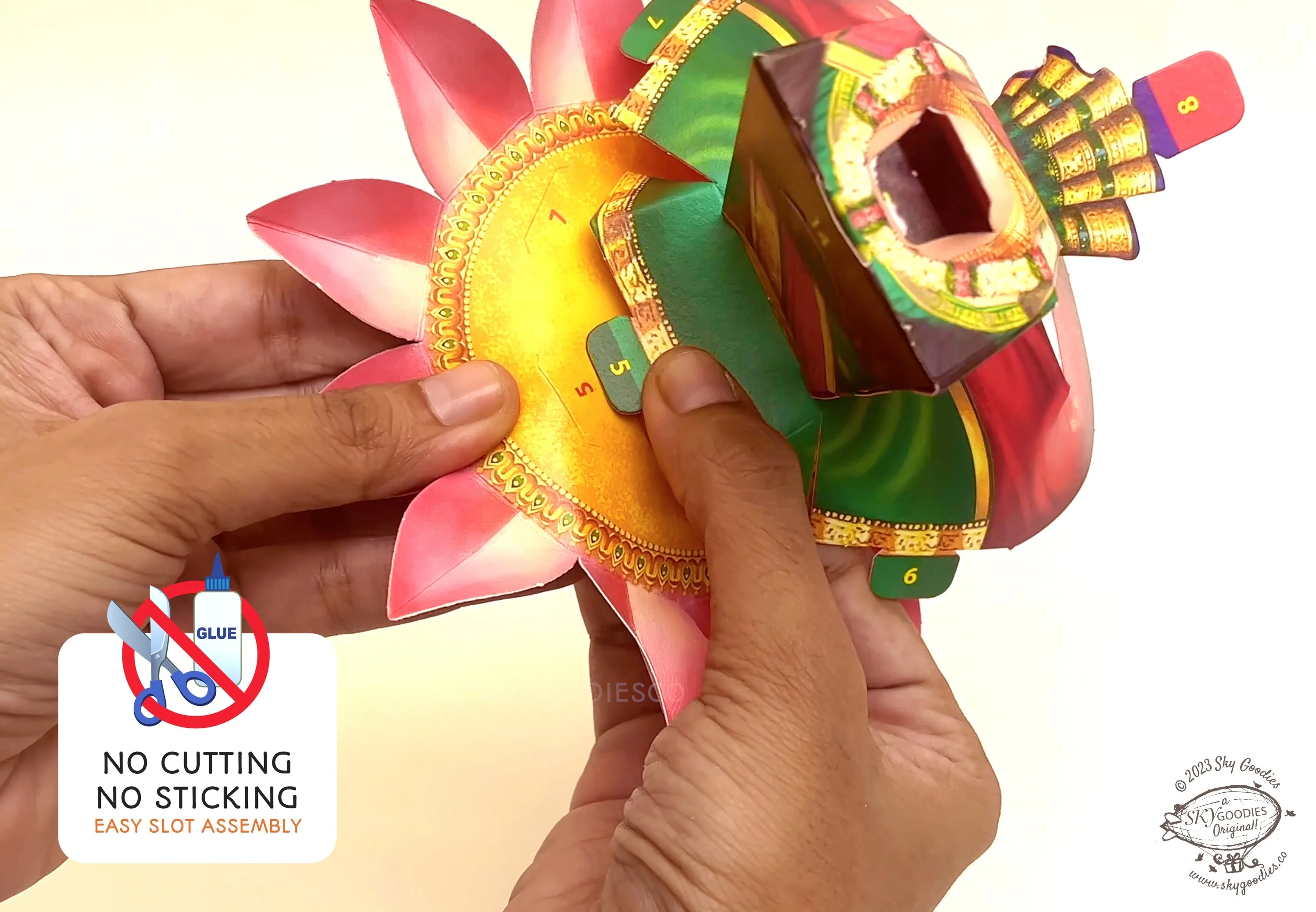 Lakshmi Pooja Decor Combo Saver - DIY Ganpati + Lakshmi + Mandir + 2 Banana Trees - Image 9