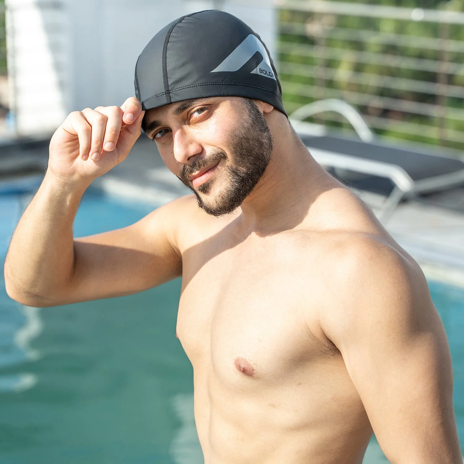 LapStar Swimming Cap - Black - Image 5
