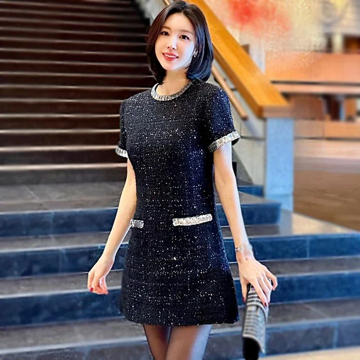 Lara Starry Sheath Dress - Image 4