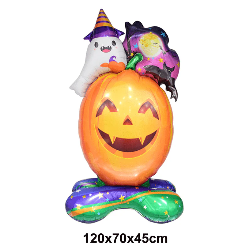 Large Happy Halloween Party With Ghost Tree, Witch And Jumbie Pumpkins Foil Balloons (Pack of 3) - Image 7